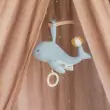 Baby Bello Spieluhr Musik Mobile Wally the Whale- in Delicate Blue - Holzspielzeug Profi