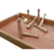Tischkegelbahn von Holz-Bi-Ba-Butze: umgefallene Kegel  - Holzspielzeug Profi