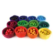 BAUSPIEL Kleine Filztöpfchen in 12 Farben: Spielidee Farbenzuordnung - Holzspielzeug Profi