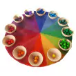 BAUSPIEL Kleiner Farbenkreis aus Filz: kombiniert zum Farbenlernen  - Holzspielzeug Profi