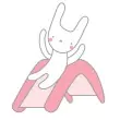Jupiduu Kinderrutsche Pink Rabbit: Maskottchen Buu - Holzspielzeug Profi