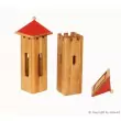 Drewart Kleines Schloss, Detail großer Turm mit rotem Dach - Holzspielzeug Profi