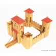 Drewart Ritterburg: Mittelgroßes Schloss mit rotem Dach: von oben - Holzspielzeug Profi