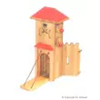 Drewart Ritterburg: Mittelgroße Festung: Detail Tor mit Eingangsmauer  - Holzspielzeug Profi