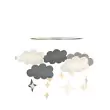 Baby Bello Filz-Mobile Fantasy Clouds Wolken Mobile in Stone Blue - Holzspielzeug Profi