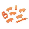 GRIMM´S Figuren zum Zählen und Erzählen: 5 Schweine kombiniert - Holzspielzeug Profi