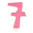 GRIMM´S Zahlenstecker 7 rosa - Holzspielzeug Profi