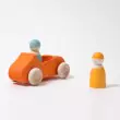 GRIMM´S Großes Cabrio in orange: ausgestiegen - Holzspielzeug Profi