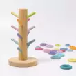 GRIMM´S Sortierhilfe Bauringe pastell: kombiniert mit Bauringen - Holzspielzeug Profi