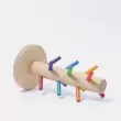 GRIMM´S Sortierhilfe Bauringe Regenbogen: liegend - Holzspielzeug Profi