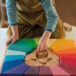 Grimm´s Bauspiel Regenbogenlöwe: puzzeln - Holzspielzeug Profi