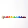 GRIMM´S Bunte Holzscheibchen (240 Stück) mit Loch: Farben  - Holzspielzeug Profi
