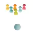 GRIMM´S Regenbogenpilze pastell: z.B. als Mini-Kegelspiel - Holzspielzeug Profi