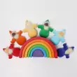 GRIMM´S Taschenzwerge Regenbogen mit Bart: kombiniert - Holzspielzeug Profi