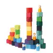 GRIMM´S 36 Würfel bunt: kombiniert mit Regenbogenbande - Holzspielzeug Profi