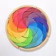 GRIMM´S Bauspiel Farbenrad Regenbogen im Holzrahmen - Holzspielzeug Profi