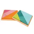 GRIMM´S Tangram rosa-orange oder blau-grün - Holzspielzeug Profi