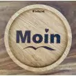 Holzpost® Untersetzer Bierdeckel "Moin Herz" - Holzspielzeug Profi