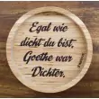 Holzpost® Untersetzer Bierdeckel "Goethe war Dichter" - Holzspielzeug Profi