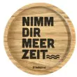 Holzpost® Untersetzer Bierdeckel "Meer Zeit" - Holzspielzeug Profi