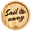 Holzpost® Untersetzer Bierdeckel "Sail away" - Holzspielzeug Profi