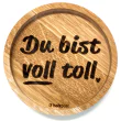 Holzpost® Untersetzer Bierdeckel "Voll toll" - Holzspielzeug Profi