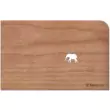 Holzpost Grußkarte "Zur Taufe Elefant": Rückseite - Holzspielzeug Profi