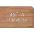 Holzpost Grußkarte "Buchstaben Glückwunsch": Rückseite - Holzspielzeug Profi