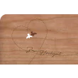 Holzpost Grußkarte "Zur Hochzeit Vogel" - Holzspielzeug Profi