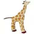 Holztiger Kleine Giraffe fressend - Holzspielzeug Profi