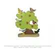 Holztiger Apfelbaum für Vögel: dekoriert (Lieferung ohne Vögel) - Holzspielzeug Profi