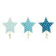 JaBaDaBaDo Wandhaken Sterne hellblau - blau - dunkelblau (3er Set) - Holzspielzeug Profi
