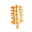 Grapat Mandala Kleine orangefarbene Kegel Cones - Holzspielzeug Profi