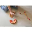 Grapat Mandala Kleine orangefarbene Kegel Cones: Spielidee - Holzspielzeug Profi