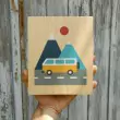 Lubulona Holzbild Illustration Bus: Größe - Holzspielzeug Profi