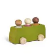 Lubulona Lime Spielzeugbus mit Holzfiguren - Holzspielzeug Profi
