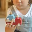 Lubulona Abschleppwagen mit Holzfiguren - Holzspielzeug Profi