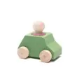 Lubulona Grünes Spielzeugauto mit rosa Holzfigur - Holzspielzeug Profi
