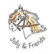 Helga Kreft Schaukelpferd Jolly Popcorn Pferdewelt Logo - Holzspielzeug Profi