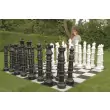 Übergames Extension für die Riesenschachfiguren: Beispiel mit zwei Extensios für ein 120 cm Schachspiel - Holzspielzeug Profi