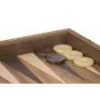 Übergames Backgammon aus Walnuss-Furnier: Detail Spielsteine - Holzspielzeug Profi
