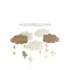 Baby Bello Filz-Mobile Fantasy Clouds Natural Caramel