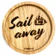 Holzpost® Untersetzer Sail away