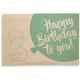 Holzpost® Klappkarte Happy Birthday Luftballon