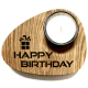 Holzpost® Teelicht Happy Birthday