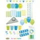 JaBaDaBaDo Party-Set Dotti blau-gelb (100 Teile)