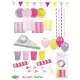 JaBaDaBaDo Party-Set Dotti pink-gelb (100 Teile)