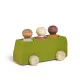 Lubulona Spielzeugbus lime mit Holzfiguren